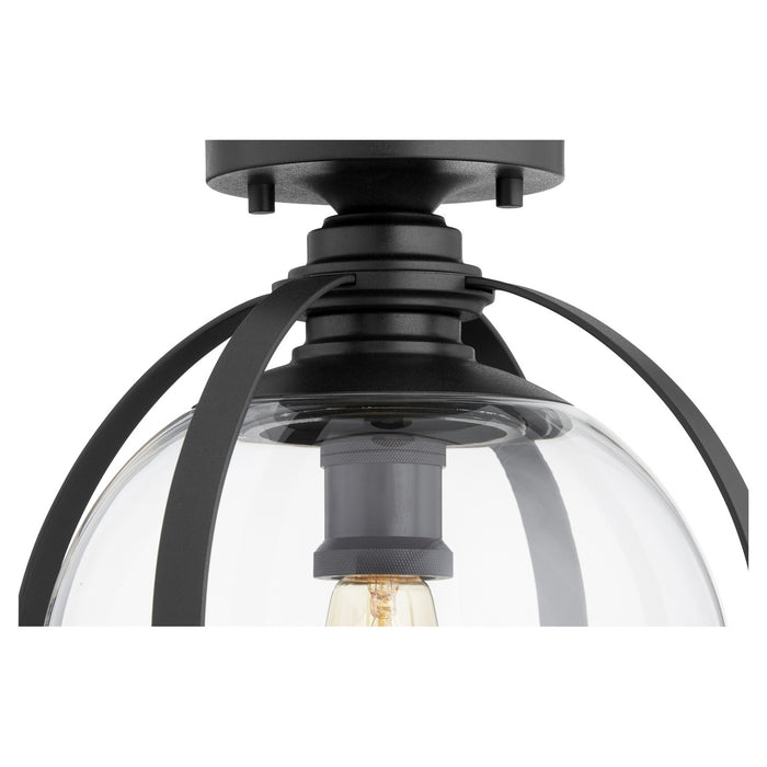 Myhouse Lighting Quorum - 38-13-69 - One Light Ceiling Mount - Textured Black