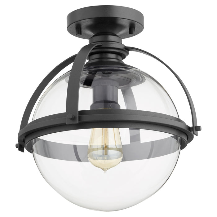 Myhouse Lighting Quorum - 38-13-69 - One Light Ceiling Mount - Textured Black