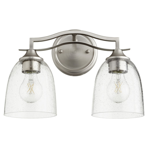 Myhouse Lighting Quorum - 5027-2-265 - Two Light Vanity - Jardin - Satin Nickel w/ Clear/Seeded