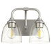 Myhouse Lighting Quorum - 5059-2-265 - Two Light Vanity - Enclave - Satin Nickel w/ Clear/Seeded