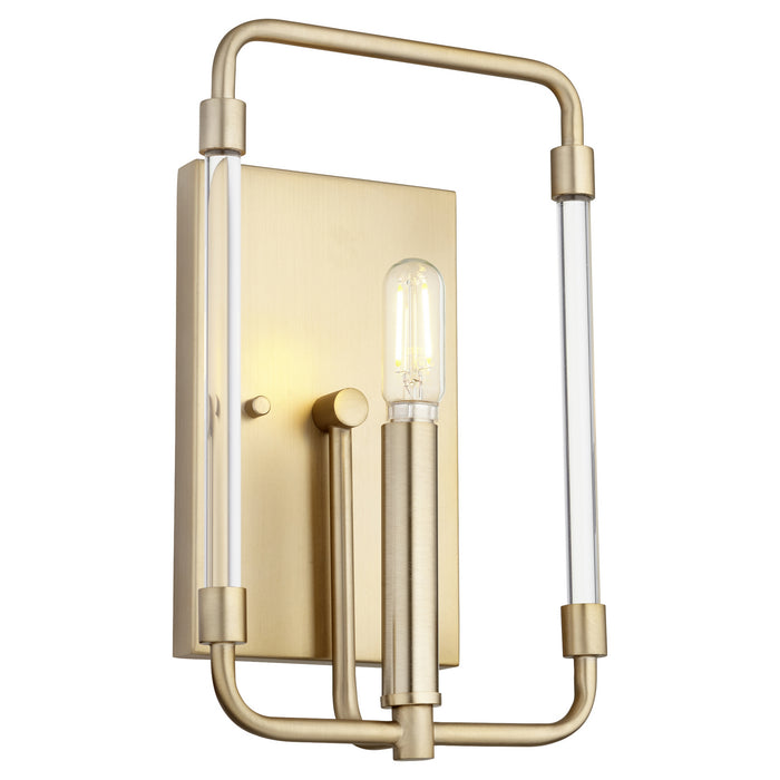 Myhouse Lighting Quorum - 5114-1-80 - One Light Wall Mount - Optic - Aged Brass