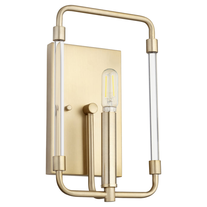 Myhouse Lighting Quorum - 5114-1-80 - One Light Wall Mount - Optic - Aged Brass