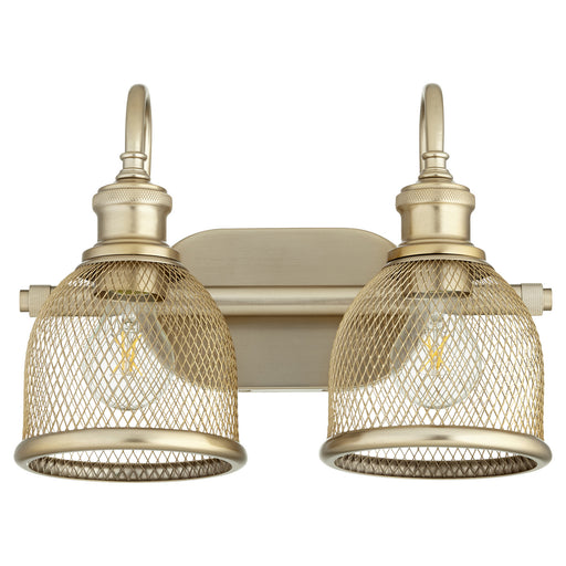 Myhouse Lighting Quorum - 5212-2-80 - Two Light Vanity - Omni - Aged Brass