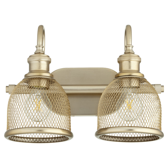 Myhouse Lighting Quorum - 5212-2-80 - Two Light Vanity - Omni - Aged Brass