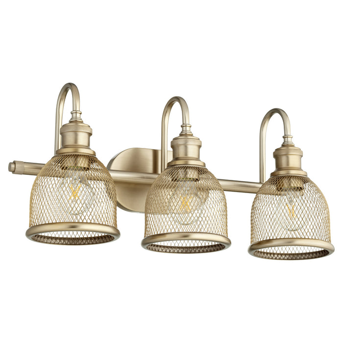 Myhouse Lighting Quorum - 5212-3-80 - Three Light Vanity - Omni - Aged Brass