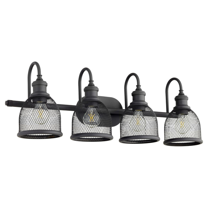 Myhouse Lighting Quorum - 5212-4-69 - Four Light Vanity - Omni - Textured Black