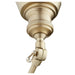 Myhouse Lighting Quorum - 5391-80 - One Light Wall Mount - Metal Cone Lighting - Aged Brass