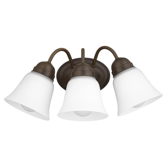 Myhouse Lighting Quorum - 5404-3-86 - Three Light Wall Mount - 5404 Lighting Series - Oiled Bronze