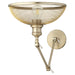 Myhouse Lighting Quorum - 5412-80 - One Light Wall Mount - Omni - Aged Brass