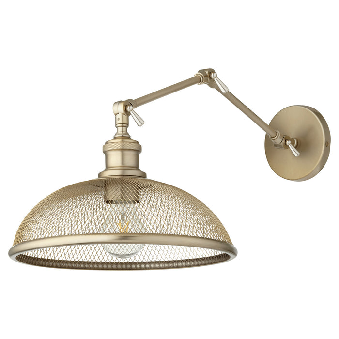 Myhouse Lighting Quorum - 5412-80 - One Light Wall Mount - Omni - Aged Brass