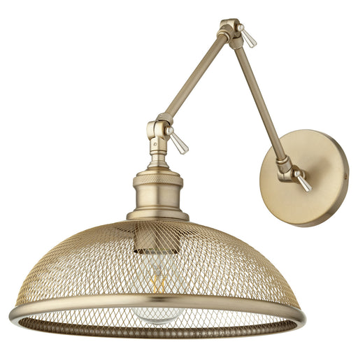 Myhouse Lighting Quorum - 5412-80 - One Light Wall Mount - Omni - Aged Brass