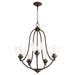 Myhouse Lighting Quorum - 6069-5-286 - Five Light Chandelier - Barkley - Oiled Bronze w/ Clear/Seeded