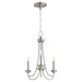 Myhouse Lighting Quorum - 6250-3-65 - Three Light Chandelier - Brooks - Satin Nickel