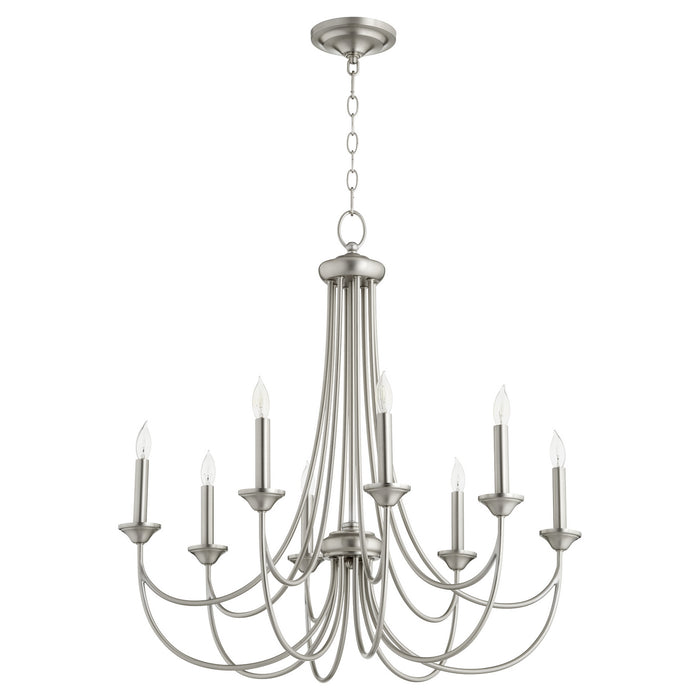 Myhouse Lighting Quorum - 6250-8-65 - Eight Light Chandelier - Brooks - Satin Nickel