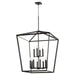 Myhouse Lighting Quorum - 6809-12-69 - 12 Light Entry Pendant - Manor - Textured Black