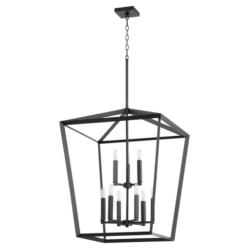 Myhouse Lighting Quorum - 6809-9-69 - Nine Light Entry Pendant - Manor - Textured Black