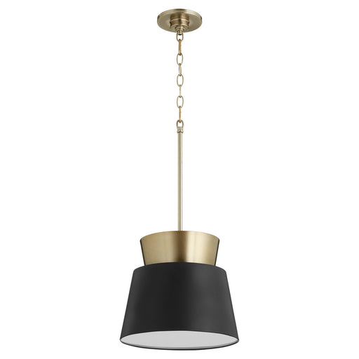 Myhouse Lighting Quorum - 8006-6980 - One Light Pendant - Trapezoids Pendants - Textured Black