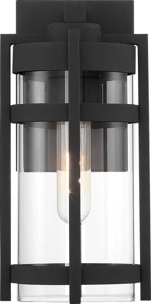 Myhouse Lighting Nuvo Lighting - 60-6571 - One Light Outdoor Wall Lantern - Tofino - Textured Black / Clear Glass