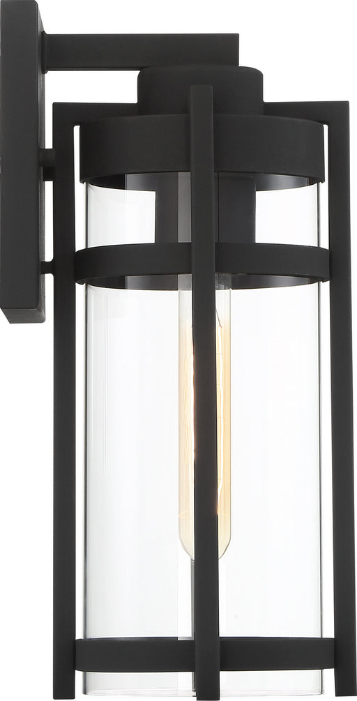 Myhouse Lighting Nuvo Lighting - 60-6572 - One Light Outdoor Wall Lantern - Tofino - Textured Black / Clear Glass