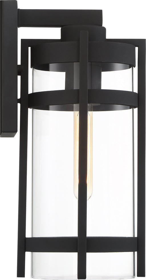 Myhouse Lighting Nuvo Lighting - 60-6573 - One Light Outdoor Wall Lantern - Tofino - Textured Black / Clear Glass