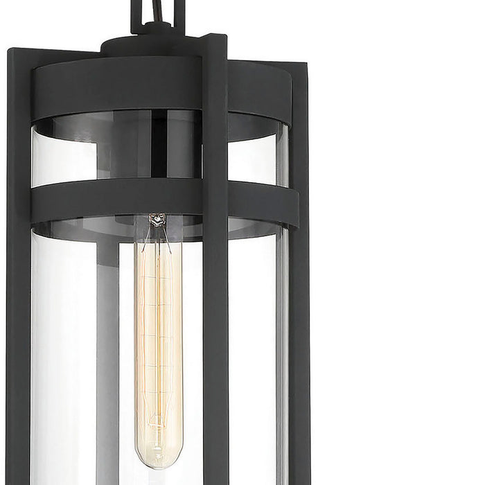 Myhouse Lighting Nuvo Lighting - 60-6574 - One Light Hanging Lantern - Tofino - Textured Black / Clear Glass