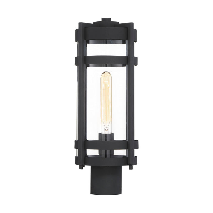 Myhouse Lighting Nuvo Lighting - 60-6575 - One Light Post Lantern - Tofino - Textured Black / Clear Glass