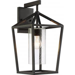 Myhouse Lighting Nuvo Lighting - 60-6593 - One Light Outdoor Wall Lantern - Hopewell - Matte Black