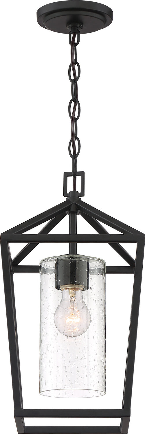 Myhouse Lighting Nuvo Lighting - 60-6594 - One Light Hanging Lantern - Hopewell - Matte Black