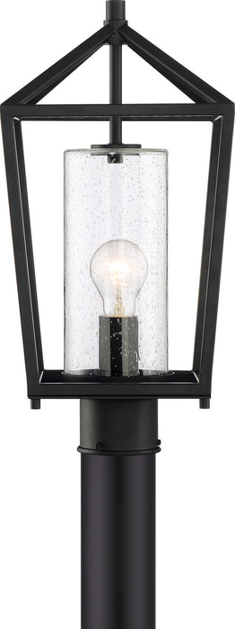 Myhouse Lighting Nuvo Lighting - 60-6595 - One Light Post Lantern - Hopewell - Matte Black