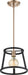 Myhouse Lighting Nuvo Lighting - 60-6641 - One Light Mini Pendant - Chassis - Copper Brushed Brass / Matte Black