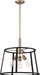 Myhouse Lighting Nuvo Lighting - 60-6642 - Three Light Pendant - Chassis - Copper Brushed Brass / Matte Black