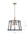 Myhouse Lighting Nuvo Lighting - 60-6642 - Three Light Pendant - Chassis - Copper Brushed Brass / Matte Black