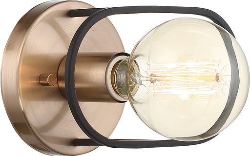 Myhouse Lighting Nuvo Lighting - 60-6651 - One Light Wall Sconce - Chassis - Copper Brushed Brass / Matte Black