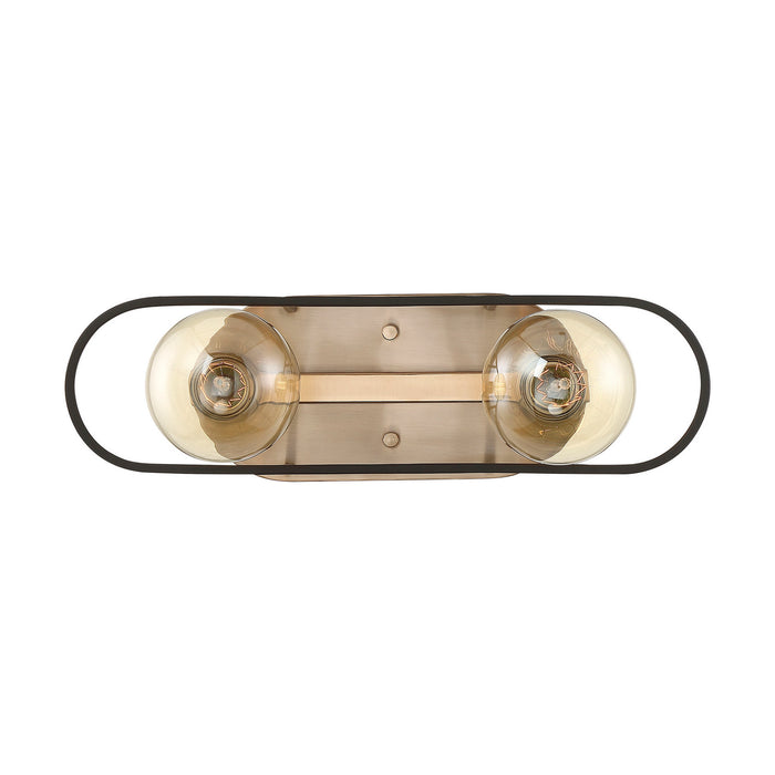 Myhouse Lighting Nuvo Lighting - 60-6652 - Two Light Vanity - Chassis - Copper Brushed Brass / Matte Black