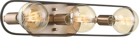 Myhouse Lighting Nuvo Lighting - 60-6653 - Three Light Vanity - Chassis - Copper Brushed Brass / Matte Black