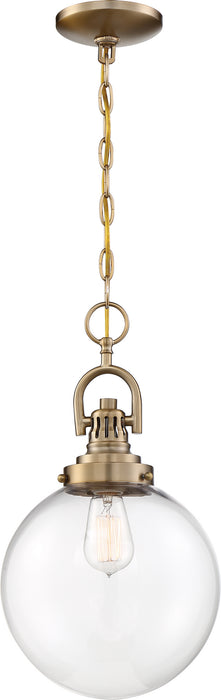 Myhouse Lighting Nuvo Lighting - 60-6671 - One Light Pendant - Skyloft - Burnished Brass