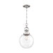 Myhouse Lighting Nuvo Lighting - 60-6672 - One Light Pendant - Skyloft - Polished Nickel / Clear Glass