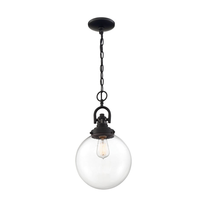 Myhouse Lighting Nuvo Lighting - 60-6673 - One Light Pendant - Skyloft - Aged Bronze / Clear