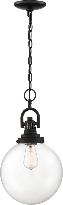 Myhouse Lighting Nuvo Lighting - 60-6673 - One Light Pendant - Skyloft - Aged Bronze / Clear