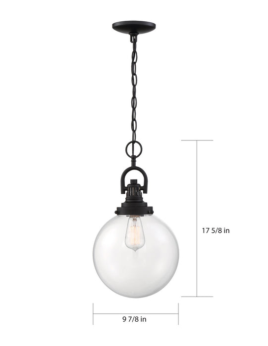 Myhouse Lighting Nuvo Lighting - 60-6673 - One Light Pendant - Skyloft - Aged Bronze / Clear