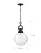 Myhouse Lighting Nuvo Lighting - 60-6673 - One Light Pendant - Skyloft - Aged Bronze / Clear