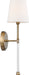 Myhouse Lighting Nuvo Lighting - 60-6687 - One Light Wall Sconce - Olmstead - Burnished Brass / White