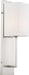 Myhouse Lighting Nuvo Lighting - 60-6691 - One Light Wall Sconce - Vesey - Brushed Nickel / White Fabric