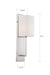 Myhouse Lighting Nuvo Lighting - 60-6691 - One Light Wall Sconce - Vesey - Brushed Nickel / White Fabric