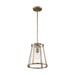 Myhouse Lighting Nuvo Lighting - 60-6697 - One Light Pendant - Bruge - Burnished Brass / Clear