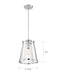 Myhouse Lighting Nuvo Lighting - 60-6698 - One Light Pendant - Bruge - Polished Nickel / Clear Glass