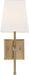 Myhouse Lighting Nuvo Lighting - 60-6707 - One Light Vanity - Highline - Burnished Brass / White