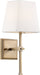 Myhouse Lighting Nuvo Lighting - 60-6707 - One Light Vanity - Highline - Burnished Brass / White