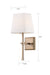 Myhouse Lighting Nuvo Lighting - 60-6707 - One Light Vanity - Highline - Burnished Brass / White