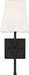 Myhouse Lighting Nuvo Lighting - 60-6709 - One Light Vanity - Highline - Aged Bronze / White Fabric